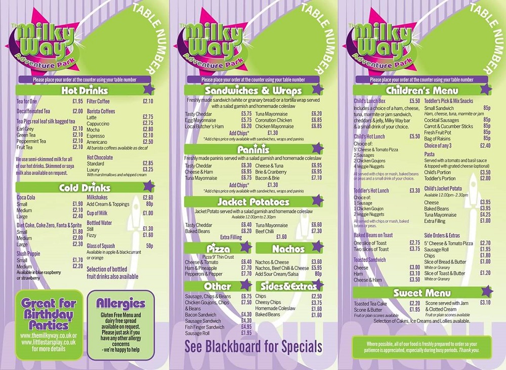 New menus for special diets