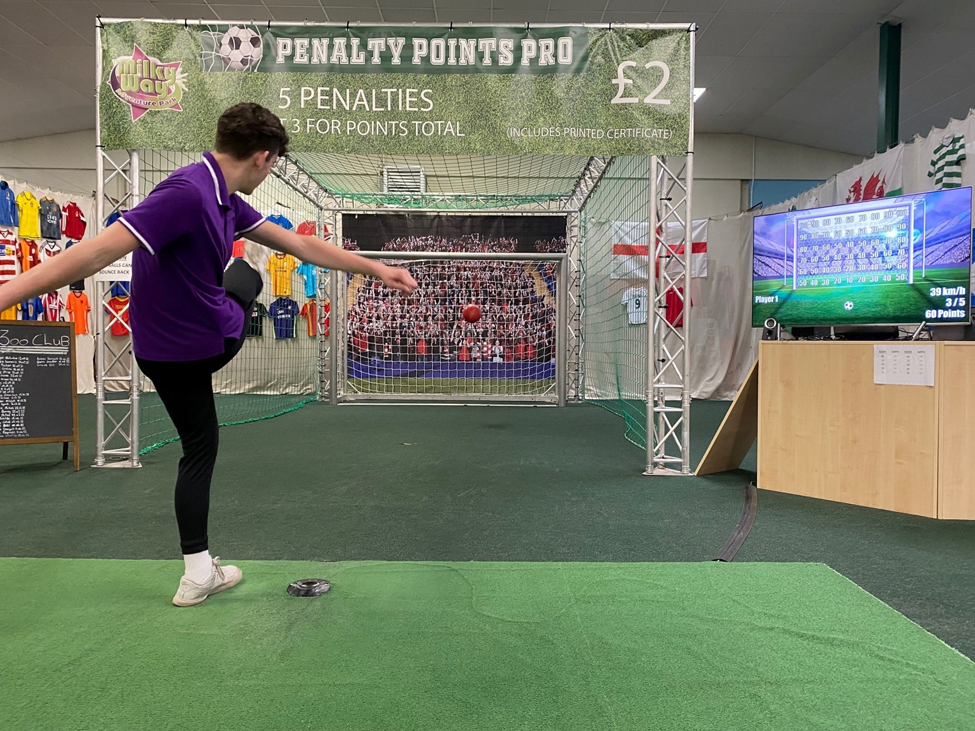 Penalty Points Shootout football fun at The Milky Way